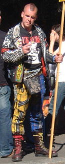 Punk in Camden Lock, London, UK